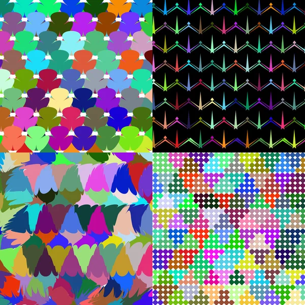 Conjunto de textura muchas pequeñas figuras de colores brillantes. Vector — Vector de stock