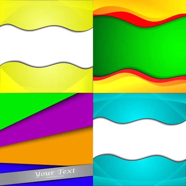 Big Set Of Soft Colored Abstract Background. Vector — Stock Vector