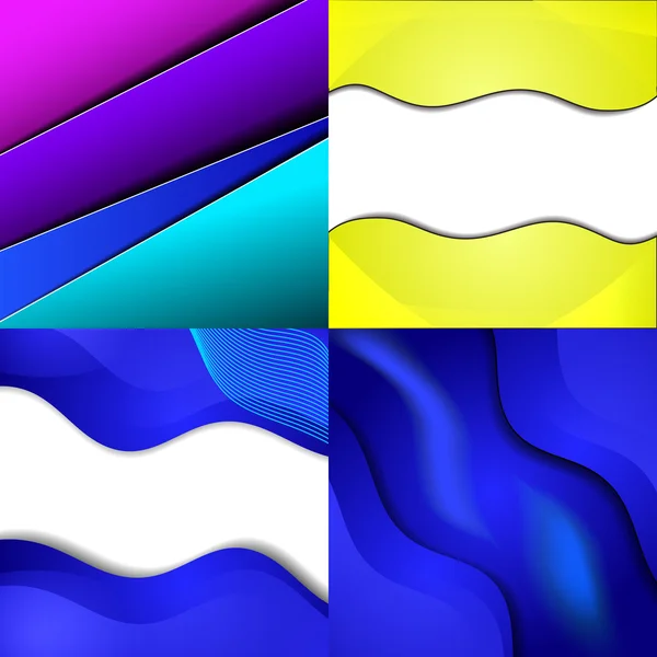 Gran conjunto de fondo abstracto de color suave. Vector — Archivo Imágenes Vectoriales