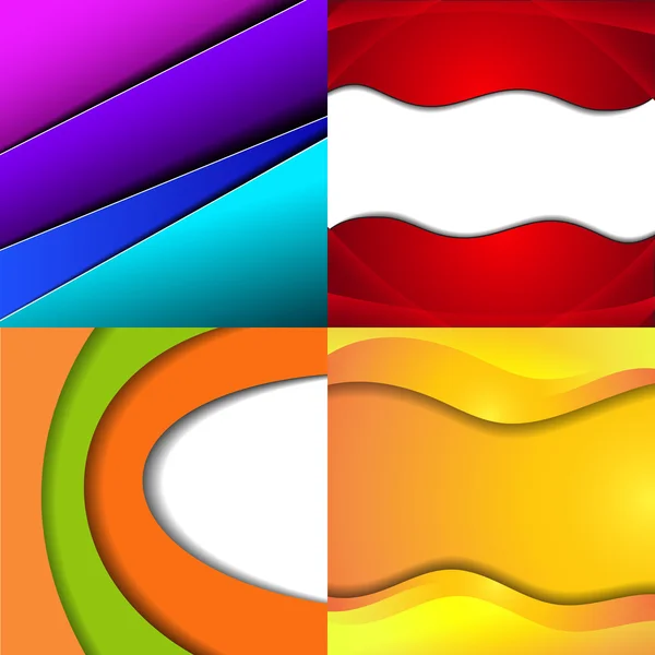 Gran conjunto de fondo abstracto de color suave. Vector — Archivo Imágenes Vectoriales