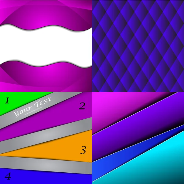 Gran conjunto de fondo abstracto de color suave. Vector — Archivo Imágenes Vectoriales