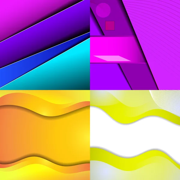 Gran conjunto de fondo abstracto de color suave. Vector — Archivo Imágenes Vectoriales