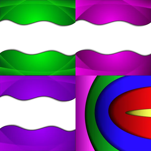 Gran conjunto de fondo abstracto de color suave. Vector — Archivo Imágenes Vectoriales