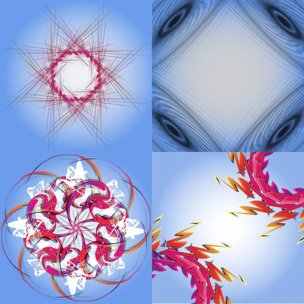 Set van abstracte regenboog concept achtergrond. vector — Stockvector