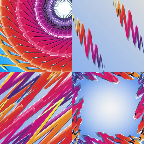 Set of Abstract Arc-en-ciel concept background. Vecteur — Image vectorielle
