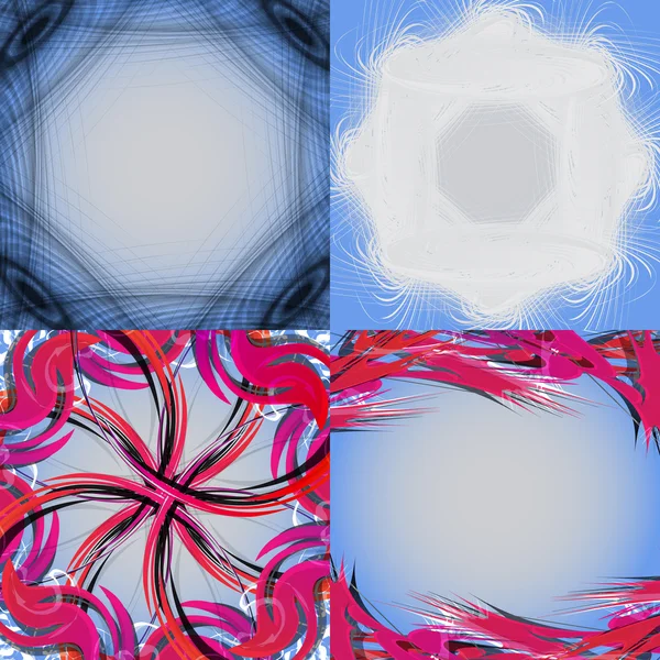 Conjunto de fondo de concepto de arco iris abstracto. Vector — Archivo Imágenes Vectoriales