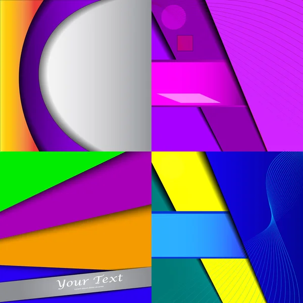 Grote reeks van zachte gekleurde abstracte achtergrond. vector — Stockvector