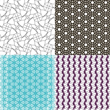 Soyut geometrik duvar kağıdı desen arka plan kümesi. Vektör