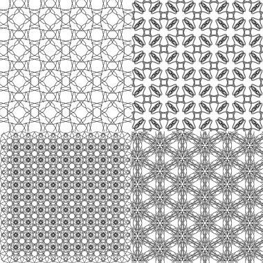 Soyut geometrik duvar kağıdı desen arka plan kümesi. Vektör