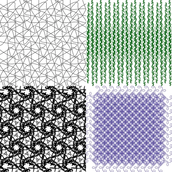 Conjunto de fondo abstracto de fondo de pantalla geométrica vintage patrón. Vector — Vector de stock