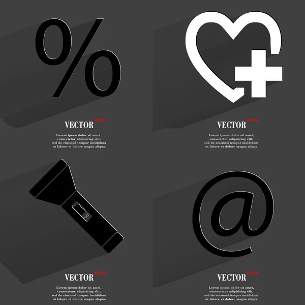 Conjunto de ícones da moda, símbolos de tendência. Design plano para o seu web-design. Vetor —  Vetores de Stock