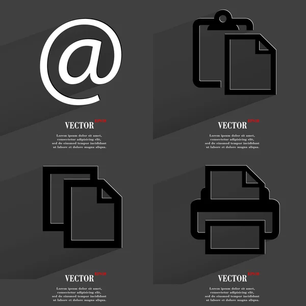 Conjunto de iconos de moda, símbolos de tendencia. Diseño plano para su diseño web. Vector — Archivo Imágenes Vectoriales
