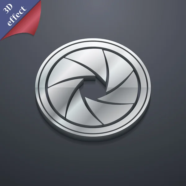 Diaphragm  icon symbol. 3D style. Trendy, modern design with space for your text Vector — Stok Vektör