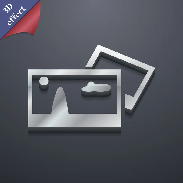 File JPG  icon symbol. 3D style. Trendy, modern design with space for your text Vector — 图库矢量图片