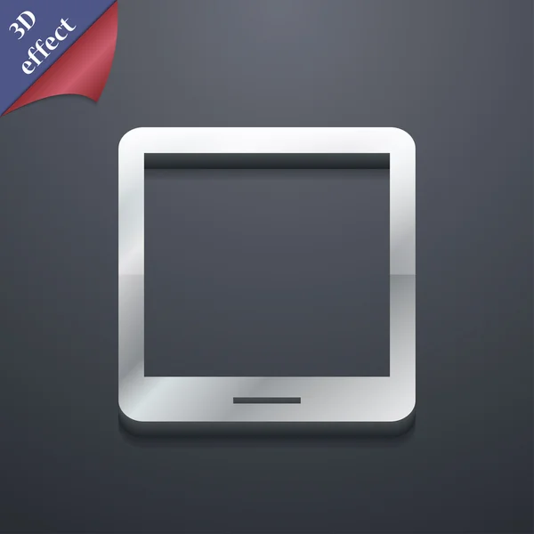 Tablet icon symbol. 3D style. Trendy, modern design with space for your text Vector — 图库矢量图片