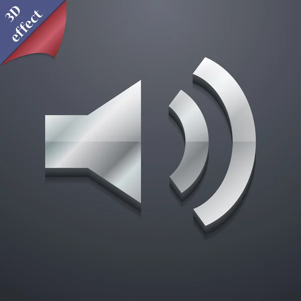 Speaker volume icon symbol. 3D style. Trendy, modern design with space for your text Vector — Stock vektor