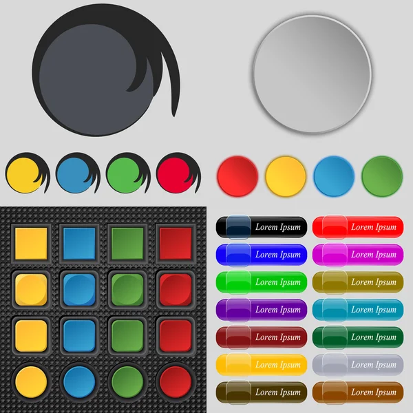 Μεγάλη σειρά από διαφορετικά έγχρωμα κουμπιά. Στυλάτο, μοντέρνο σχεδιασμό για το web site σας. Διάνυσμα — Διανυσματικό Αρχείο