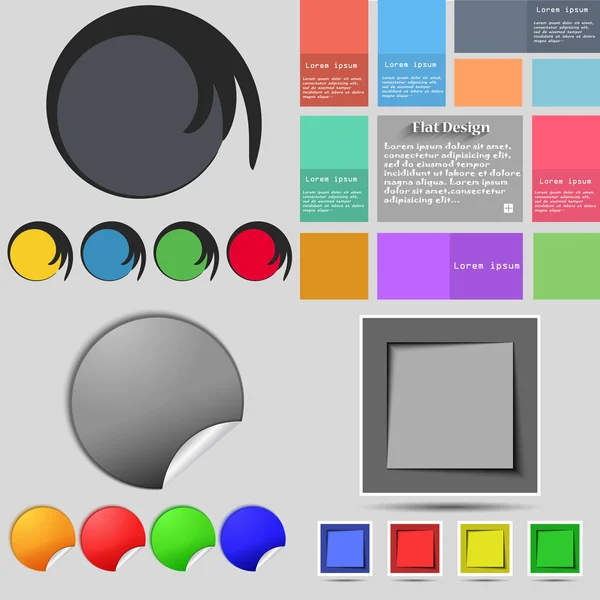 Gran conjunto de botones de diferentes colores. Diseño moderno y moderno para su sitio web. Vector — Vector de stock