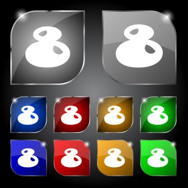 Sayı sekiz simgesi işareti.