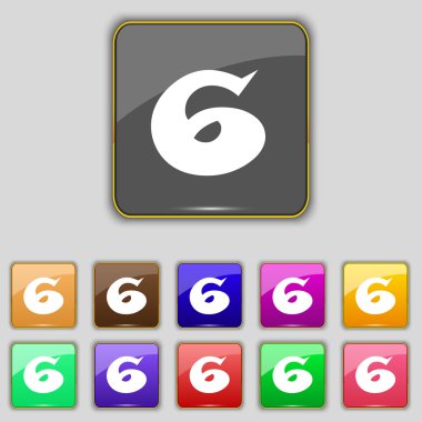 Altı numara simgesini işaret.