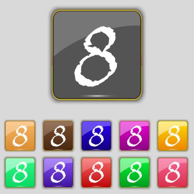 Sayı sekiz simgesi işareti.