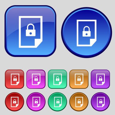 Kilitli simgesini işaret dosya.