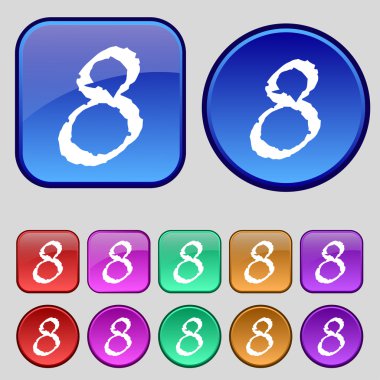 Sayı sekiz simgesi işareti.