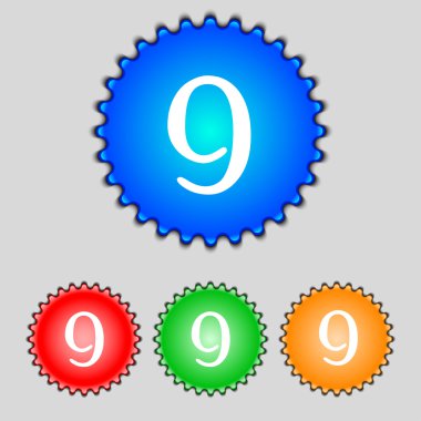 Sayı dokuz simgesi işareti