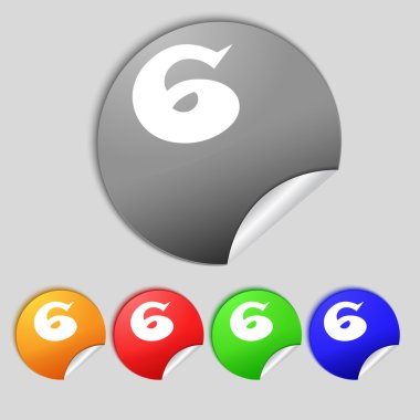 Altı numara simgesini işaret