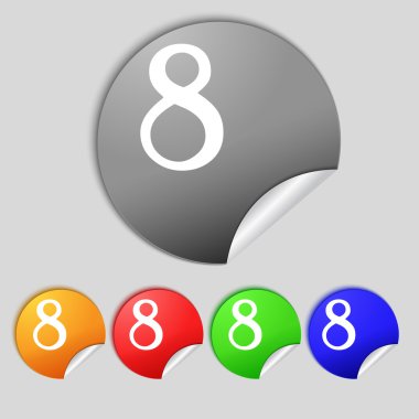 Sayı sekiz simgesi işareti.