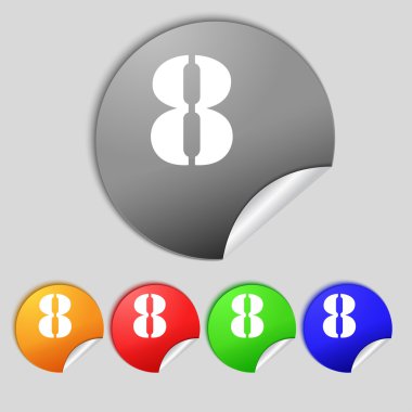 Sayı sekiz simgesi işareti.