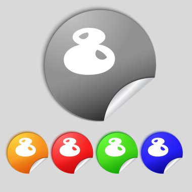 Sayı sekiz simgesi işareti.