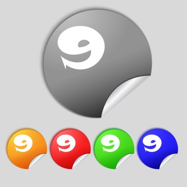 Sayı dokuz simgesi işareti