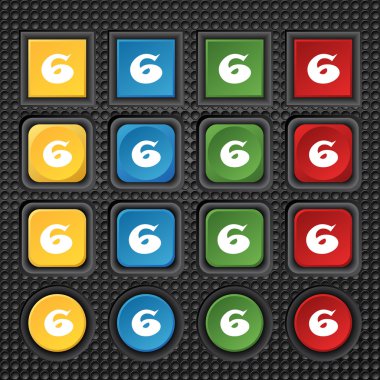 Altı numara simgesini işaret.