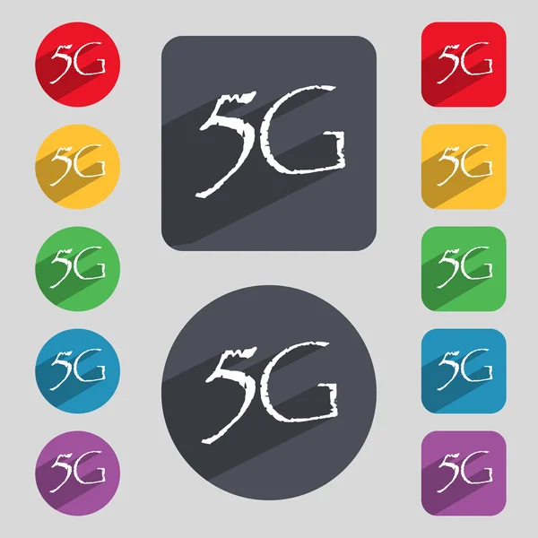 Icona segno 5G . — Vettoriale Stock