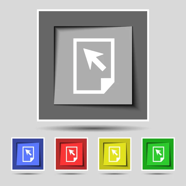 Icône de signe de fichier texte . — Image vectorielle