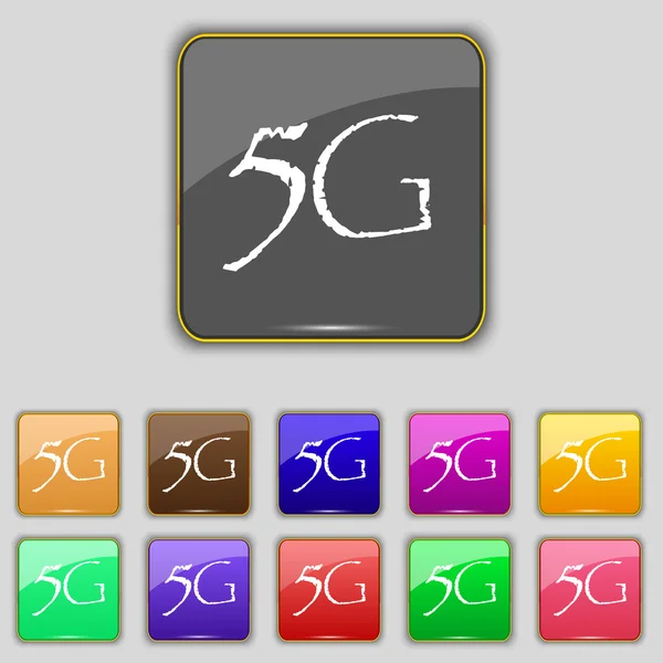 Icona segno 5G . — Vettoriale Stock