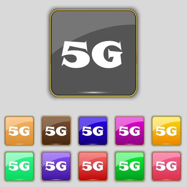 Icona segno 5G . — Vettoriale Stock