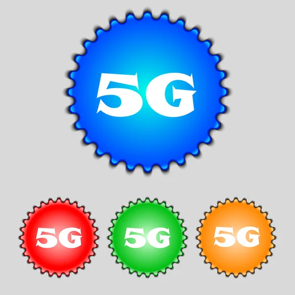 5G-merkkikuvake . — vektorikuva