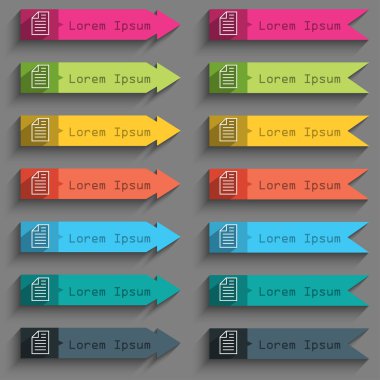 metin dosya işareti simgesi.