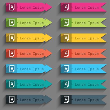 Kilitli simgesini işaret dosya.