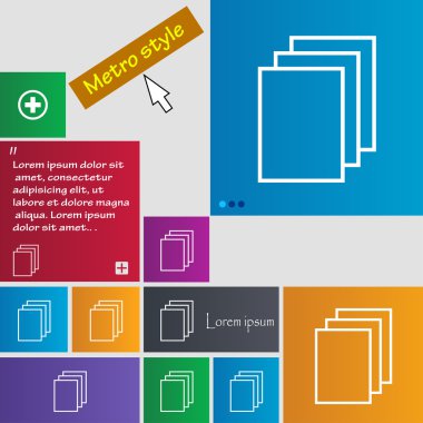 Kopya dosya işareti simgesi.