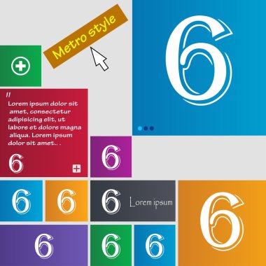 Altı numara simgesini işaret.