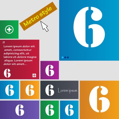 Altı numara simgesini işaret.