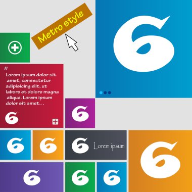 Altı numara simgesini işaret.