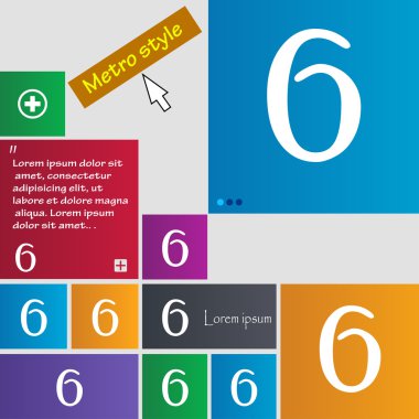 Altı numara simgesini işaret.