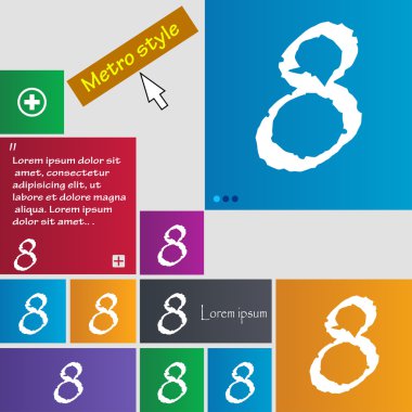 Sayı sekiz simgesi işareti.