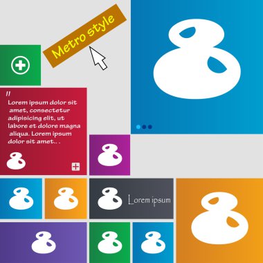 Sayı sekiz simgesi işareti.