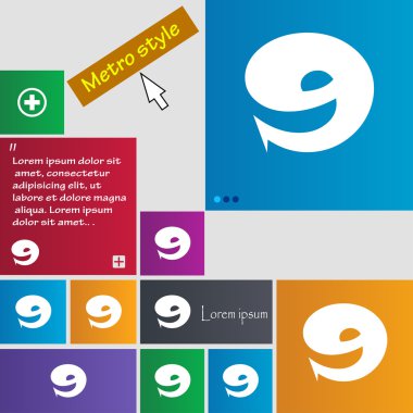 Sayı dokuz simgesi işareti.