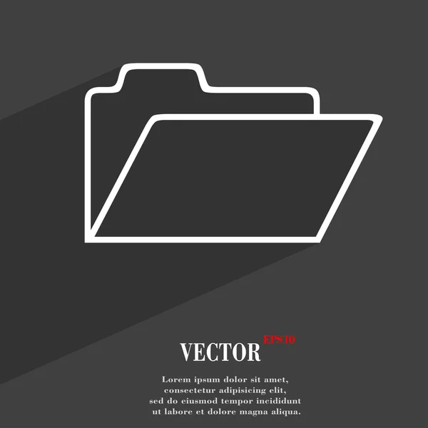 Document folder icon symbol — Stock Vector